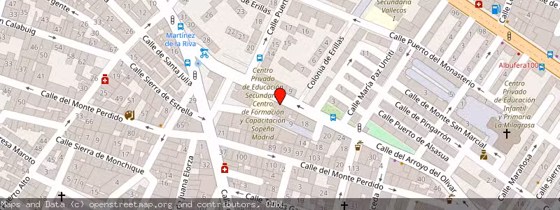Mapa de Subasta de Inmueble (Garaje) en Madrid, Madrid 