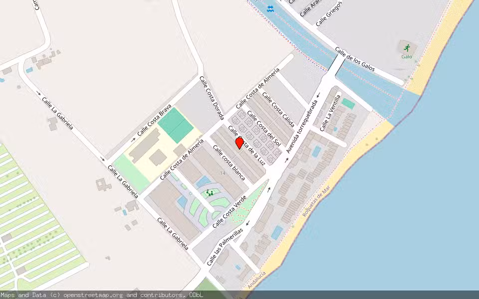 Mapa de Subasta Inmueble (Vivienda) en Roquetas De Mar, Almería