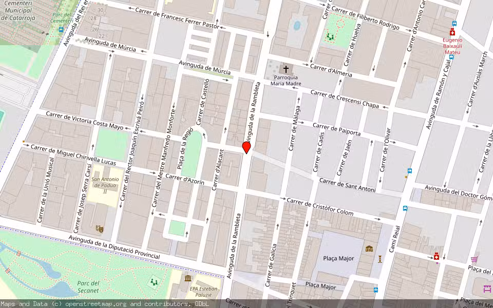 Mapa de Subasta Inmueble (Trastero) en Catarroja, Valencia/València