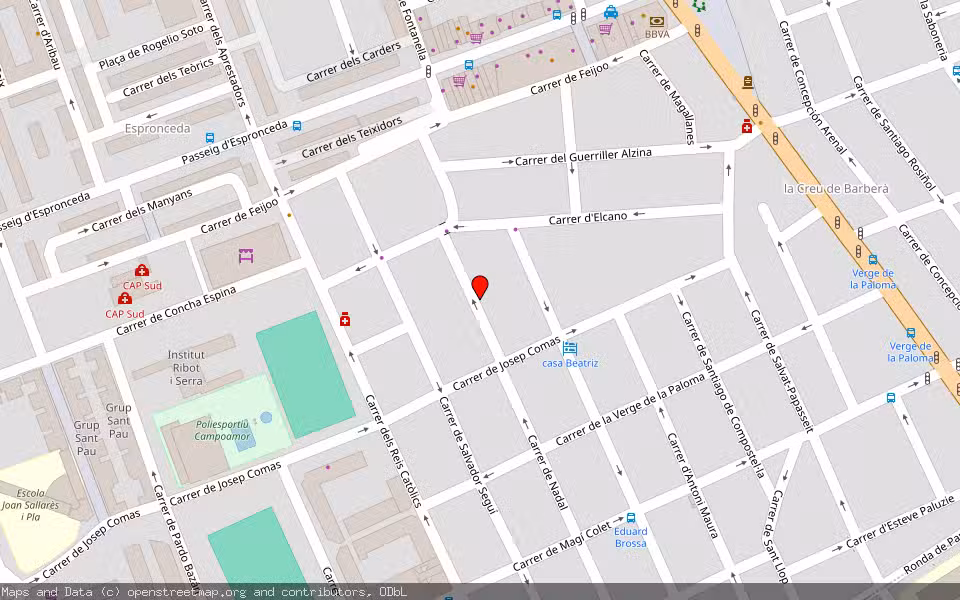 Mapa de Subasta Inmueble (Vivienda) en Sabadell, Barcelona