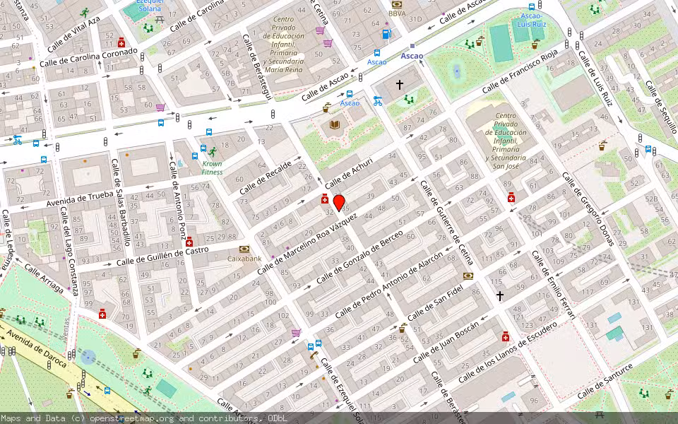 Mapa de Subasta Inmueble (Vivienda) en Madrid