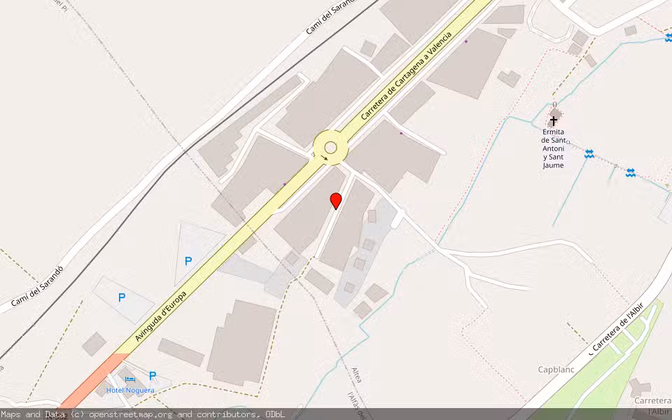 Mapa de Subasta Inmueble (Nave industrial) en Altea, Alicante/Alacant