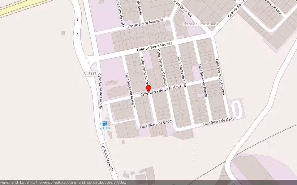 Mapa de Subasta Inmueble (Nave industrial) en Viator, Almería
