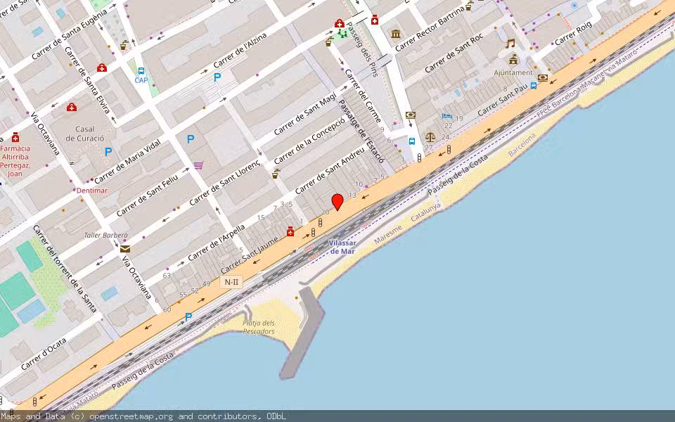 Mapa de Subasta Inmueble (Vivienda) en Vilassar De Mar, Barcelona
