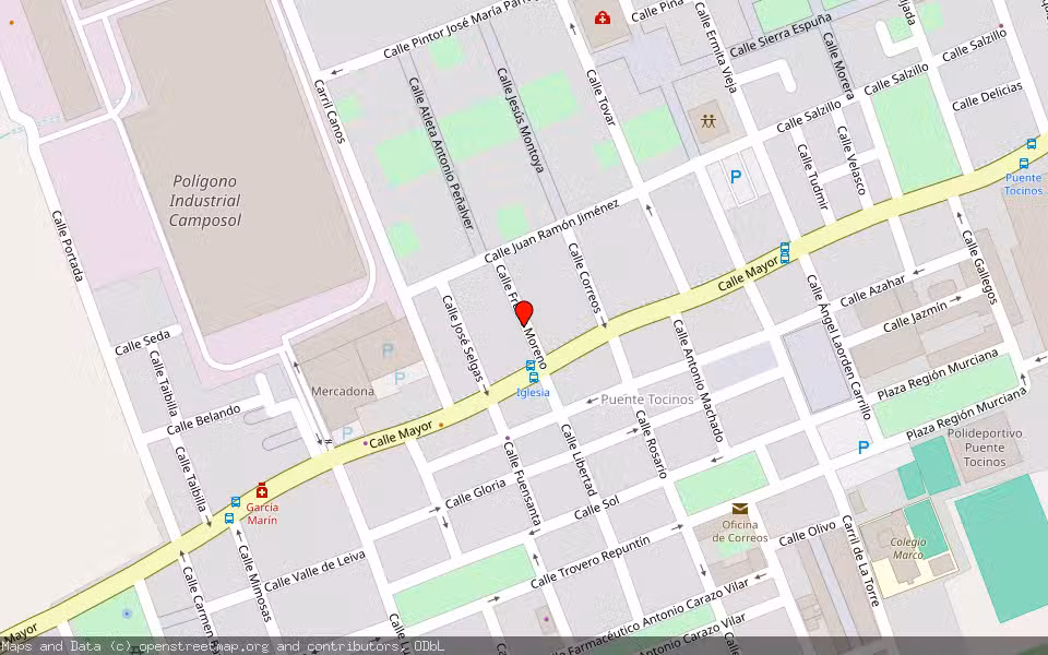 Mapa de Subasta Inmueble (Local comercial) en Murcia