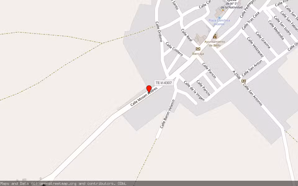 Mapa de Subasta Inmueble (Otros) en Bello, Teruel