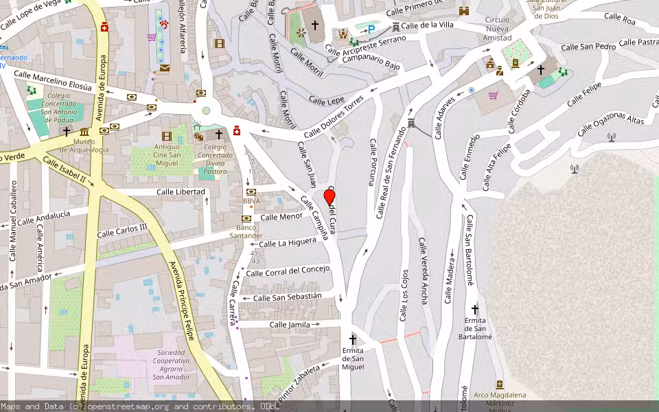 Mapa de Subasta Inmueble (Vivienda) en Martos, Jaén