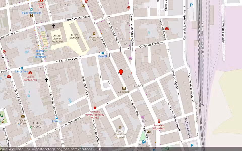 Mapa de Subasta Inmueble (Garaje) en Figueres, Girona