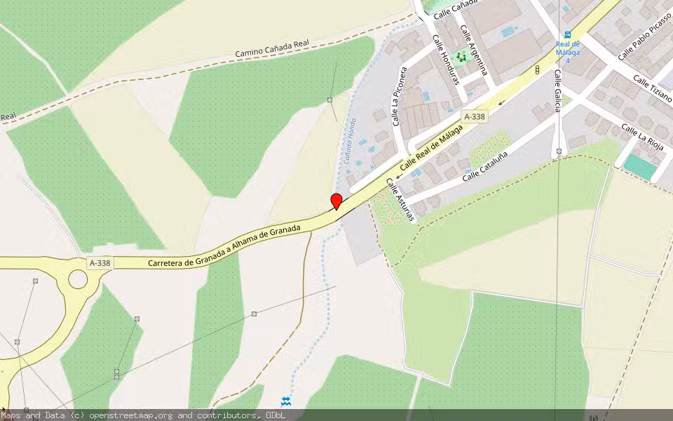 Mapa de Subasta Inmueble (Vivienda) en Las Gabias, Granada