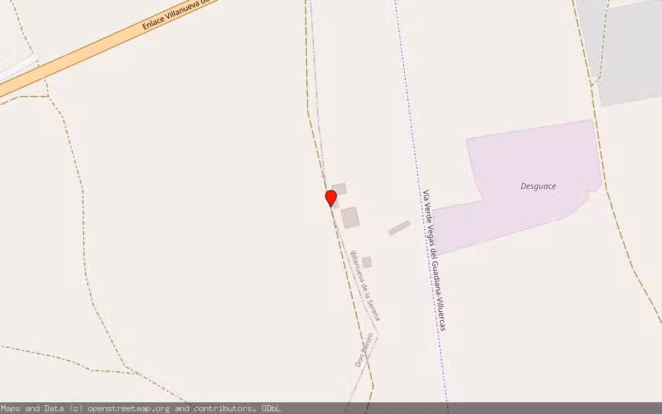 Mapa de Subasta Inmueble (Finca rústica) en Villanueva De La Serena, Badajoz