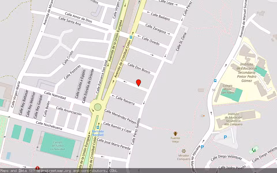 Mapa de Subasta Inmueble (Vivienda) en Huelva