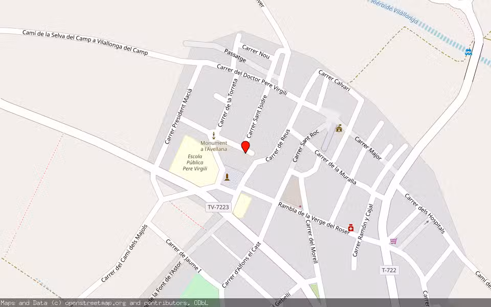 Mapa de Subasta Inmueble (Vivienda) en Vilallonga Del Camp, Tarragona