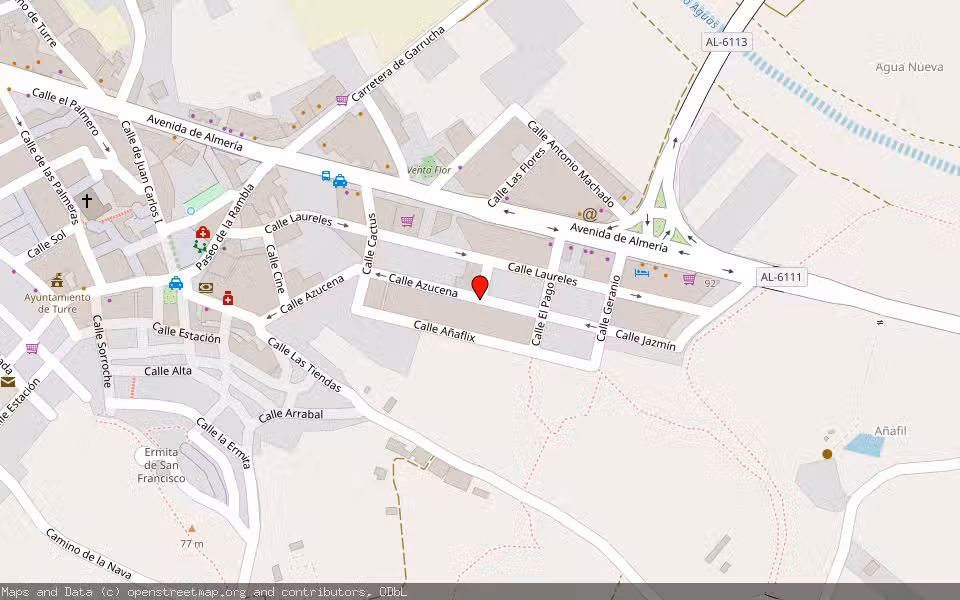 Mapa de Subasta Inmueble (Vivienda) en Turre, Almería