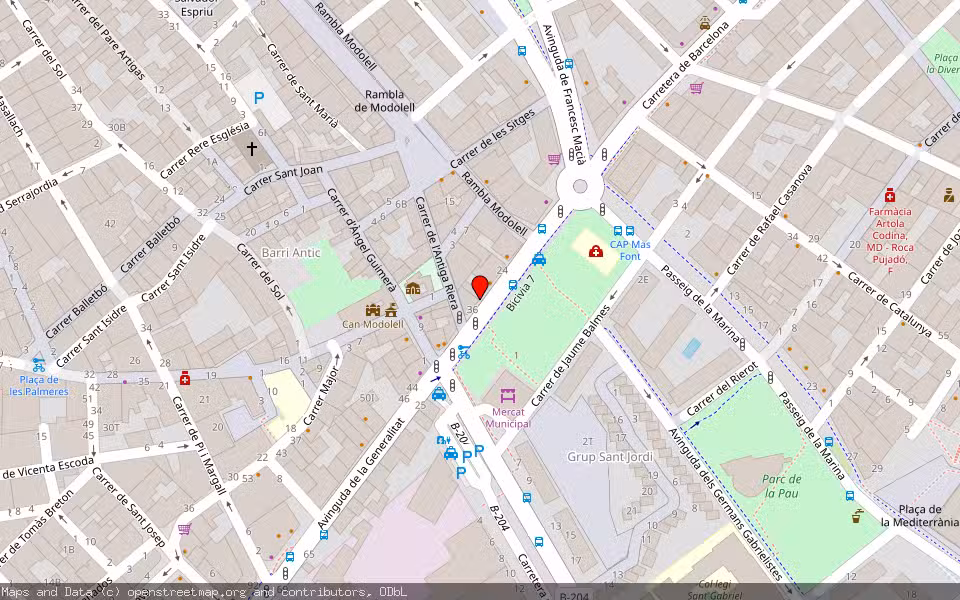 Mapa de Subasta Inmueble (Vivienda) en Viladecans, Barcelona
