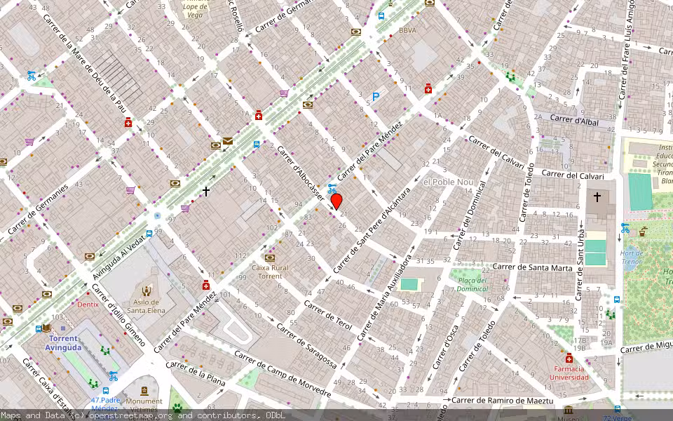 Mapa de Subasta Inmueble (Vivienda) en Torrent, Valencia/València