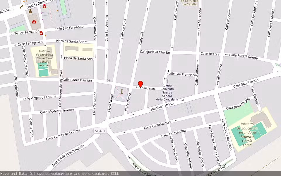 Mapa de Subasta Inmueble (Vivienda) en La Puebla De Cazalla, Sevilla