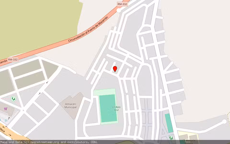 Mapa de Subasta Inmueble (Solar) en Mazarrón, Murcia