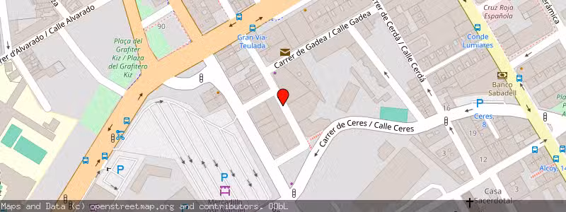Mapa de Subasta de Inmueble (Garaje) en Alacant/alicante, Alicante 