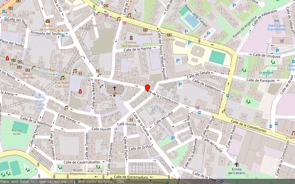 Mapa de Subasta Inmueble (Vivienda) en Fuenlabrada, Madrid