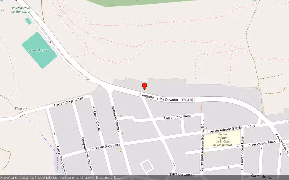 Mapa de Subasta Inmueble (Vivienda) en Montserrat, Valencia/València
