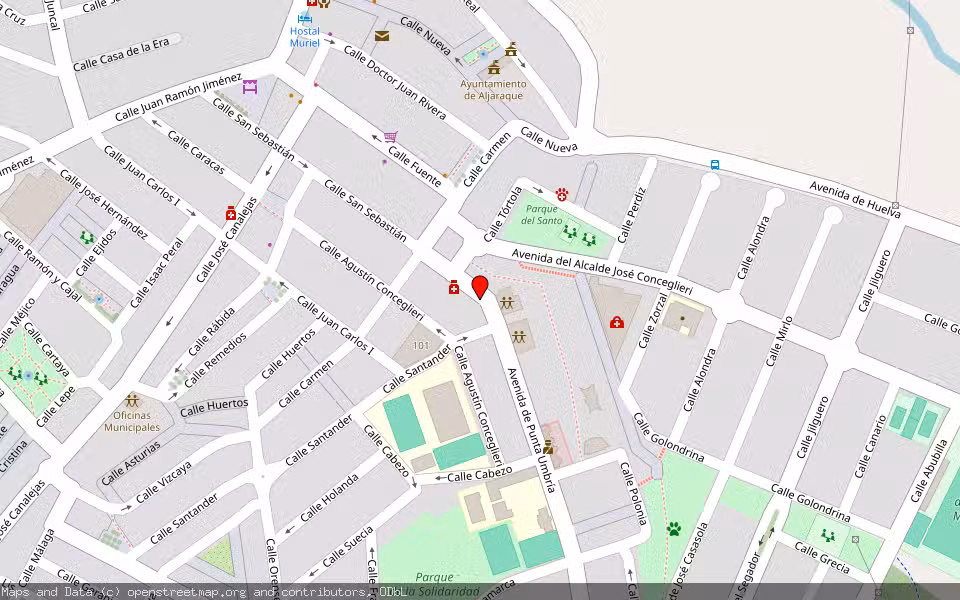Mapa de Subasta Inmueble (Finca rústica) en Aljaraque, Huelva
