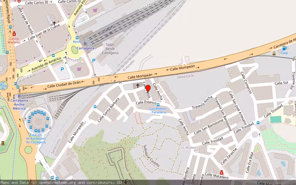Mapa de Subasta Inmueble (Vivienda) en Cartagena, Murcia