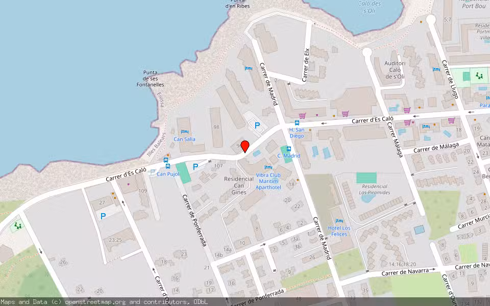 Mapa de Subasta Inmueble (Vivienda) en Parroquia Sant Agustí, San Josep (ibiza), Illes Balears