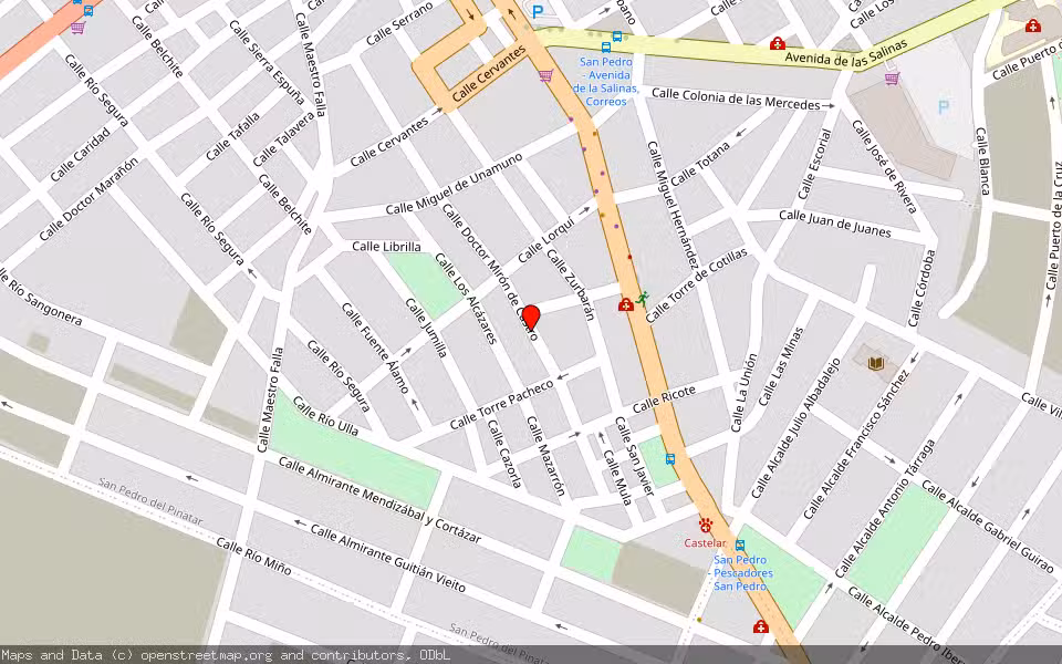 Mapa de Subasta Inmueble (Local comercial) en San Pedro Del Pinatar, Murcia