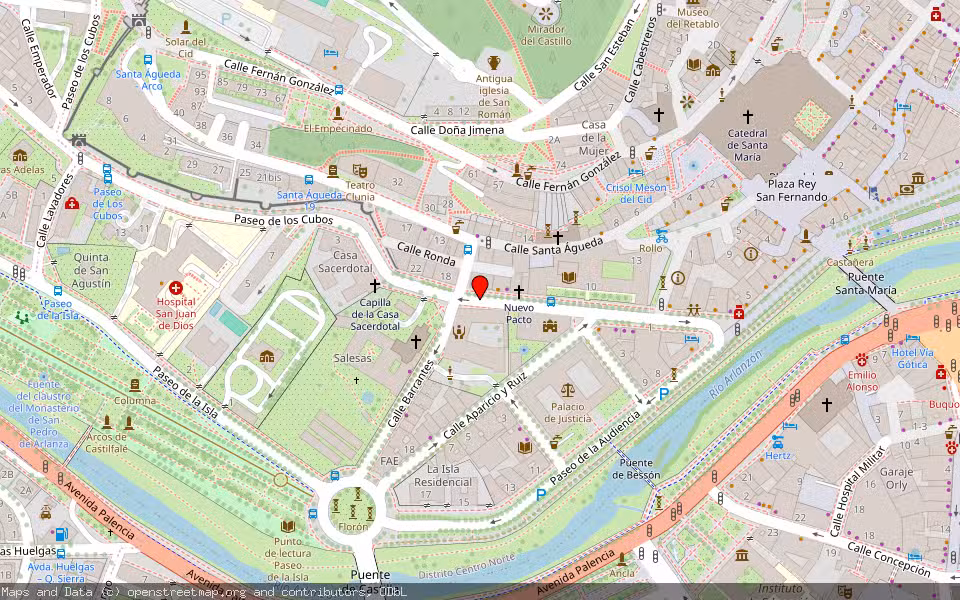Mapa de Subasta Inmueble (Vivienda) en Burgos