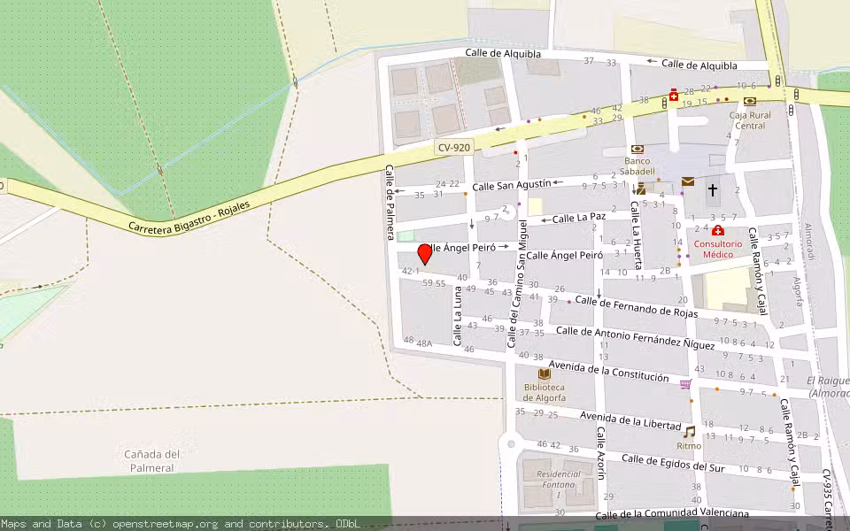 Mapa de Subasta Inmueble (Garaje) en Algorfa, Alicante/Alacant