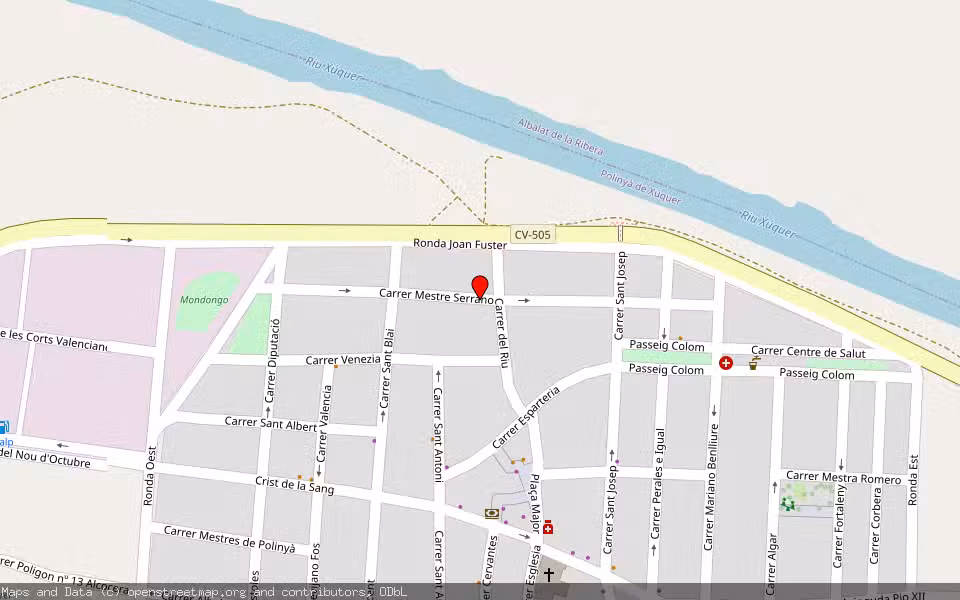 Mapa de Subasta Inmueble (Vivienda) en Polinya Del Xuquer, Valencia/València