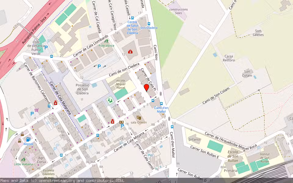 Mapa de Subasta Inmueble (Vivienda) en Palma, Illes Balears
