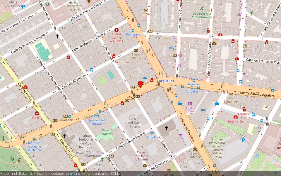 Mapa de Subasta Inmueble (Vivienda) en Madrid