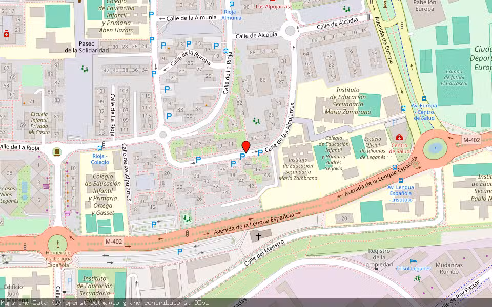 Mapa de Subasta Inmueble (Vivienda) en Leganes, Madrid