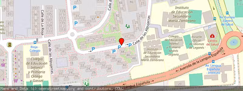 Mapa de Subasta de Inmueble (Vivienda) en Leganes, Madrid 