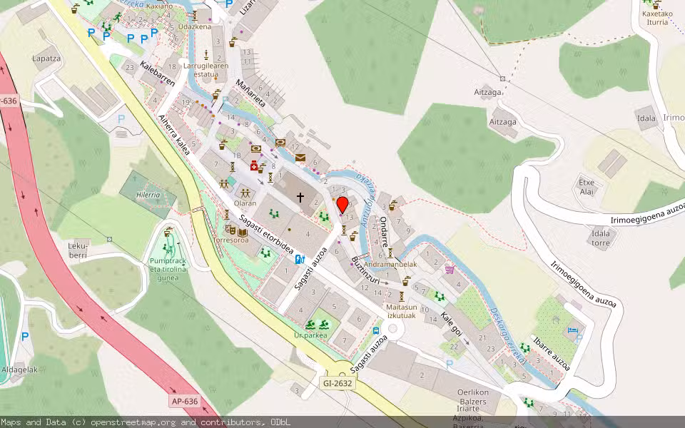 Mapa de Subasta Inmueble (Vivienda) en Antzuola, Gipuzkoa