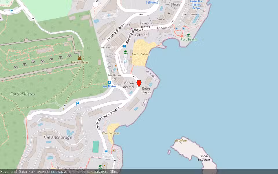 Mapa de Subasta Inmueble (Vivienda) en Calvia, Illes Balears