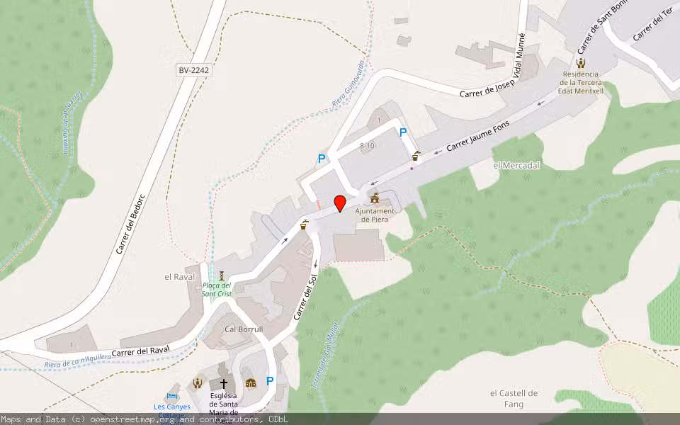 Mapa de Subasta Inmueble (Vivienda) en Piera, Barcelona