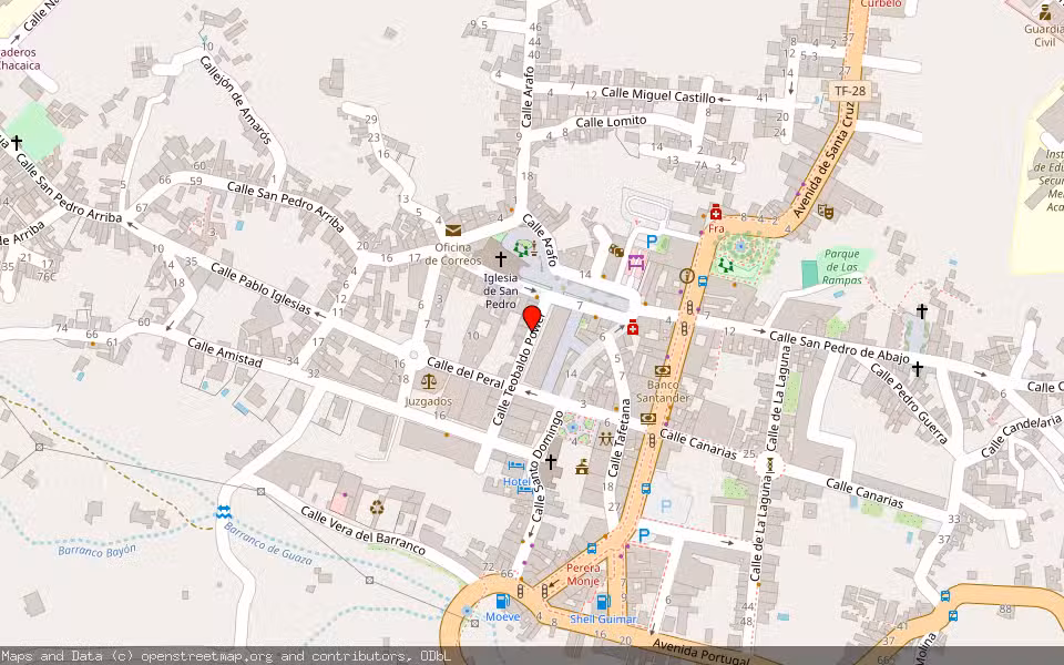 Mapa de Subasta Inmueble (Local comercial) en Güimar, Santa Cruz de Tenerife