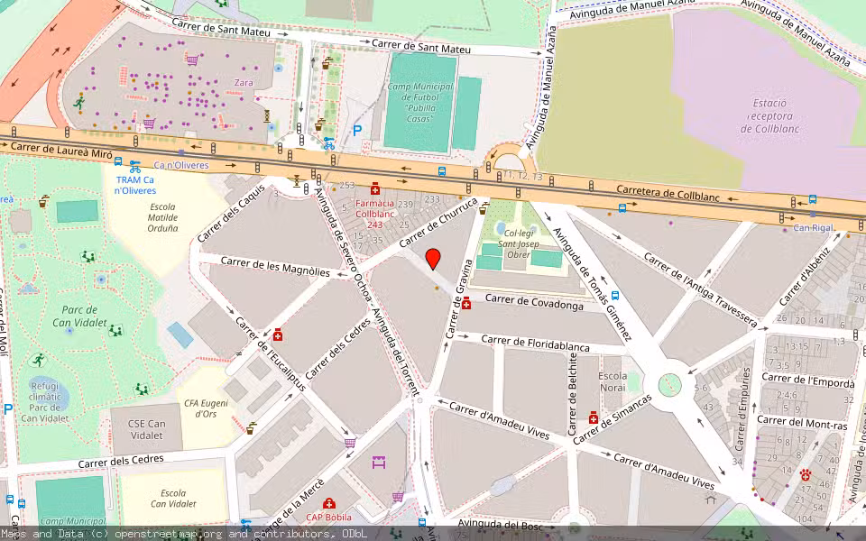 Mapa de Subasta Inmueble (Vivienda) en L'hospitalet De Llobregat, Barcelona