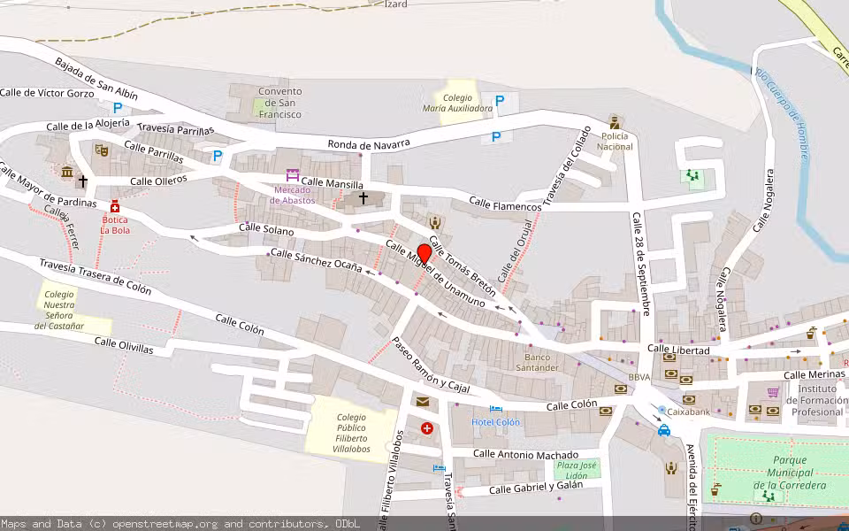 Mapa de Subasta Inmueble (Finca rústica) en Béjar, Salamanca