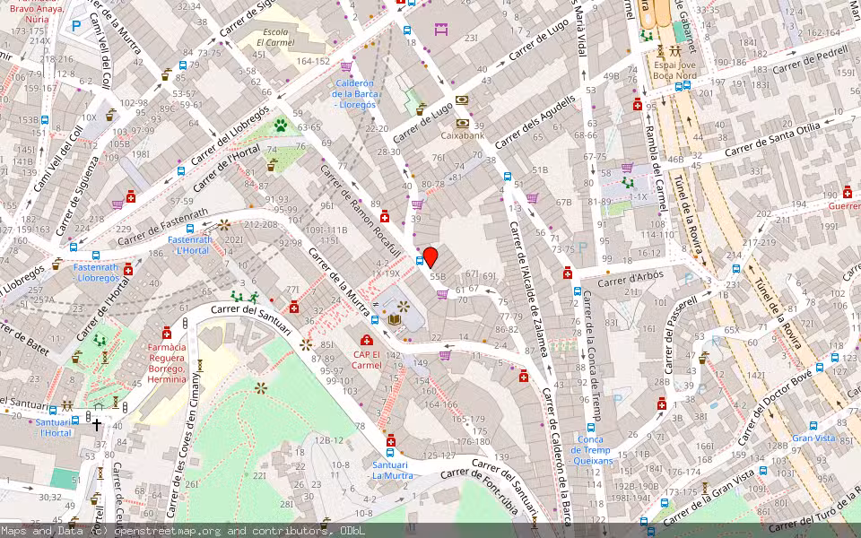 Mapa de Subasta Inmueble (Vivienda) en Barcelona