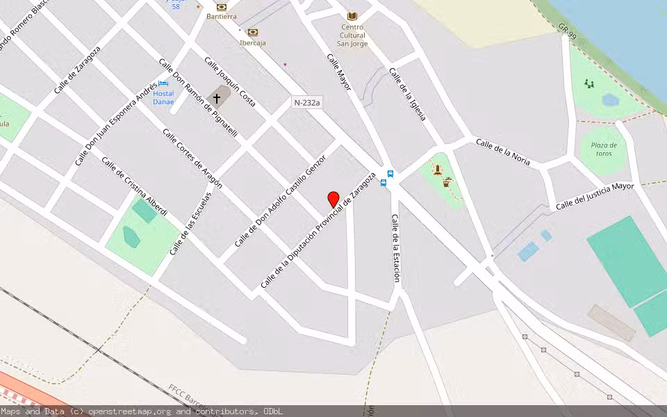 Mapa de Subasta Inmueble (Trastero) en Zaragoza