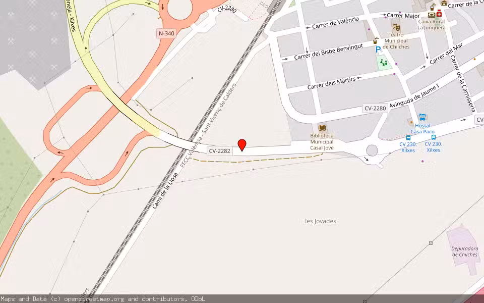 Mapa de Subasta Inmueble (Solar) en Xilxes, Castellón/Castelló