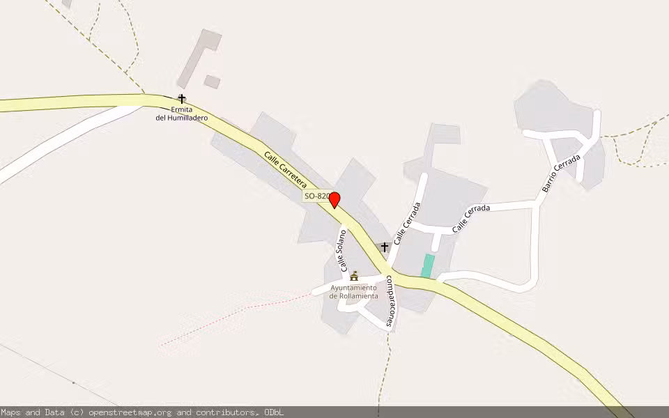 Mapa de Subasta Inmueble (Vivienda) en Rollamienta, Soria