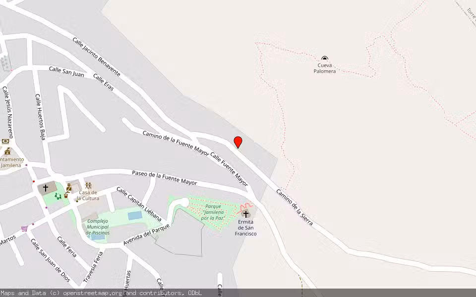 Mapa de Subasta Inmueble (Solar) en Jamilena, Jaén