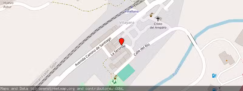 Mapa de Subasta de Inmueble (Vivienda) en Villallana, Lena, Asturias 