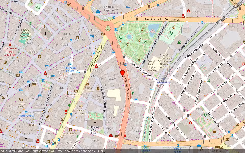 Mapa de Subasta Inmueble (Vivienda) en Salamanca