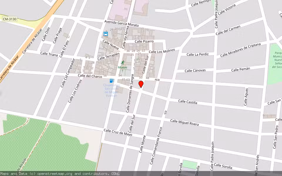 Mapa de Subasta Inmueble (Vivienda) en Miguel Esteban, Toledo