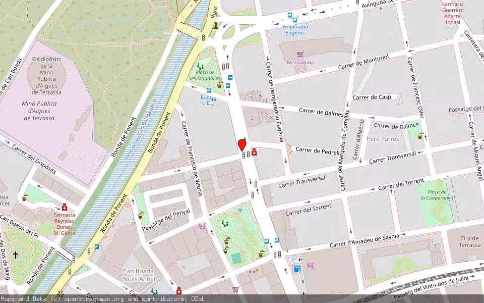 Mapa de Subasta Inmueble (Vivienda) en Terrassa, Barcelona